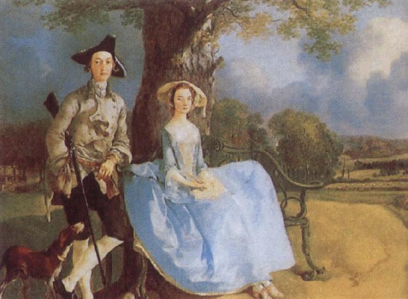 Thomas Gainsborough Mr and Mrs Andrews Norge oil painting art